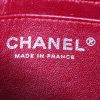 Chanel Mini Timeless handbag in burgundy patent quilted leather - Detail D4 thumbnail