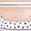 Shopping bag Louis Vuitton Neverfull Limited Editions modello medio in tela monogram marrone e bianca con decori geometrici e pelle naturale - Detail D3 thumbnail