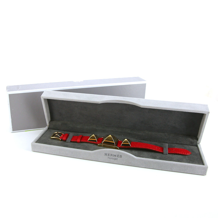 Orologio Hermes Médor in oro placcato Circa  1990