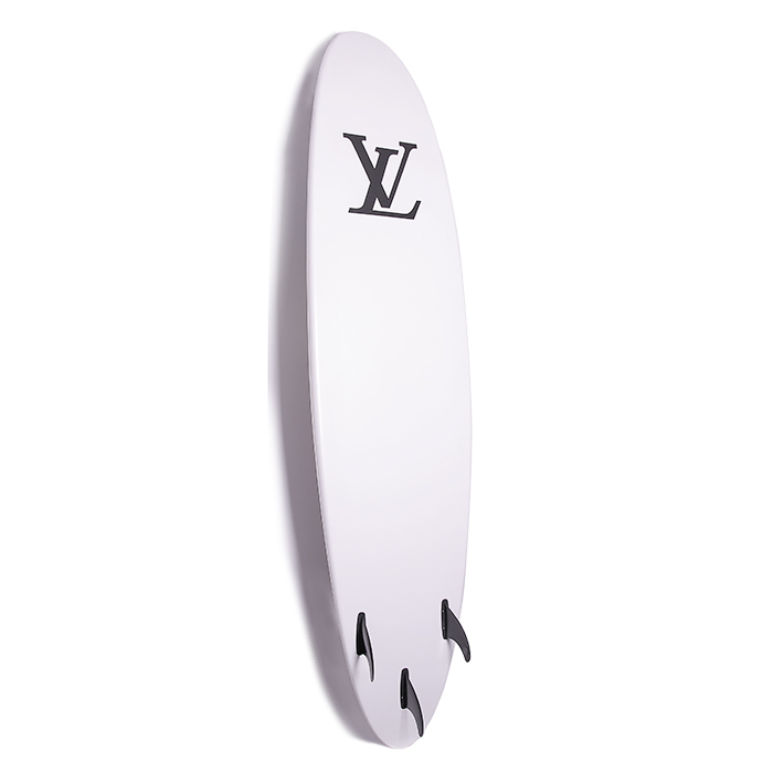 Louis Vuitton, exceptional and rare mini-Malibu surfboard designed by Kim Jones, limited edition, "Jungle" spring-summer collection of 2018 - Detail D1