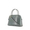 Hermes Bolide small model handbag in blue jean porosus crocodile - 00pp thumbnail