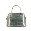 Hermes Bolide small model handbag in blue jean porosus crocodile - 360 thumbnail