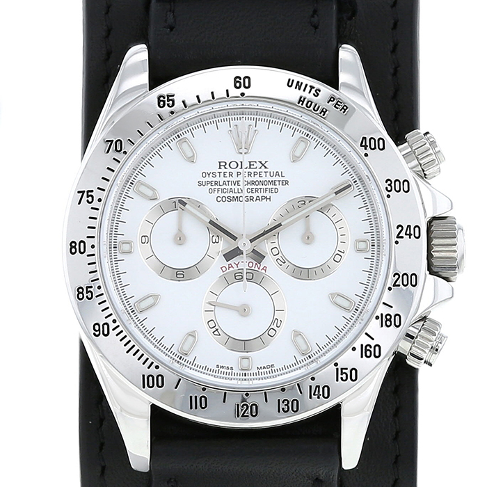 Rolex Daytona Automatique watch in stainless steel Ref:  116520 Circa  2003 - Detail D1