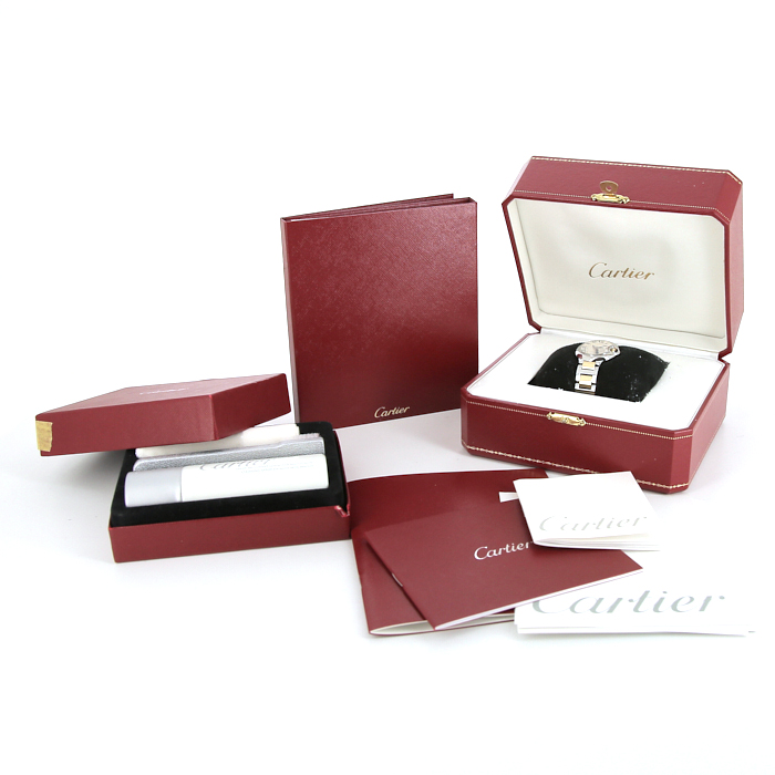 Cartier Ballon Bleu De Cartier watch in gold and stainless steel Ref:  3009 Circa  2000 - Detail D2