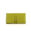 Hermès Béarn wallet in green Chartreuse goat - 360 thumbnail