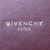 Bolso de mano Givenchy Horizon en cuero liso color burdeos - Detail D4 thumbnail