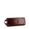 Bolso de mano Givenchy Horizon en cuero liso color burdeos - Detail D5 thumbnail