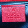 Borsa a tracolla Gucci GG Marmont mini in velluto trapuntato rosso con decori geometrici - Detail D4 thumbnail