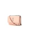 Saint Laurent Sunset mini shoulder bag in powder pink leather - 00pp thumbnail