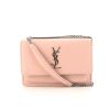 Saint Laurent Sunset mini shoulder bag in powder pink leather - 360 thumbnail