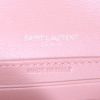 Sac bandoulière Saint Laurent Sunset mini en cuir rose-poudre - Detail D4 thumbnail