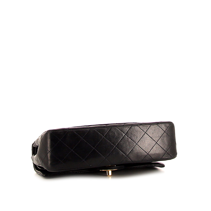 Chanel Timeless small handbag in dark blue quilted leather - Detail D5