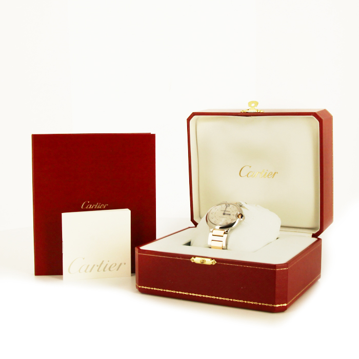 Reloj Cartier Ballon Bleu De Cartier de oro y acero Ref :  3284 Circa  2013 - Detail D2