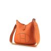 Hermes Evelyne small model shoulder bag in orange togo leather - 00pp thumbnail