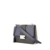 Prada handbag in black and blue leather saffiano - 00pp thumbnail