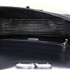 Bolso de mano Prada en cuero saffiano negro y azul - Detail D3 thumbnail