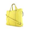 Louis Vuitton Tadao shoulder bag in yellow Lime leather - 00pp thumbnail