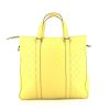 Louis Vuitton Tadao shoulder bag in yellow Lime leather - 360 thumbnail