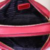 Prada shoulder bag in red grained leather - Detail D3 thumbnail