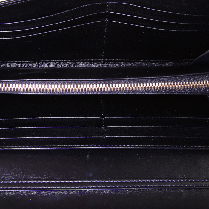 Dior Diorama Wallet on Chain handbag/clutch in black leather - Detail D3