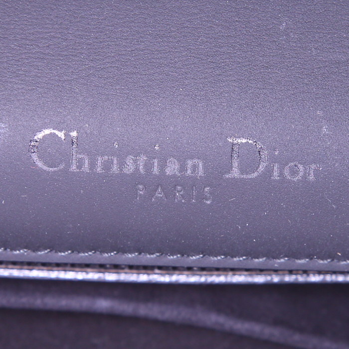 Dior Diorama shoulder bag in mate black leather - Detail D4