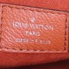 Louis Vuitton Lockme shoulder bag in brown, black and white grained leather - Detail D4 thumbnail