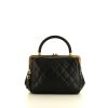 Chanel Editions Limitées handbag in gold leather and black quilted leather - 360 thumbnail