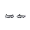 Opening Hermès pair of cufflinks in silver - 00pp thumbnail