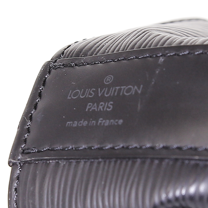 Borsa a spalla Louis Vuitton Sac d'épaule in pelle Epi nera - Detail D3