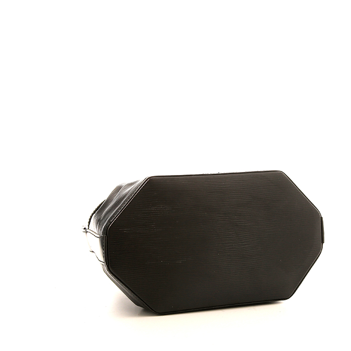 Borsa a spalla Louis Vuitton Sac d'épaule in pelle Epi nera - Detail D4