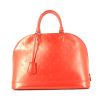Louis Vuitton Alma large model handbag in orange monogram patent leather - 360 thumbnail