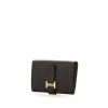 Billetera Hermès Béarn mini en cuero epsom negro - 00pp thumbnail