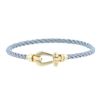 Fred Force 10 medium size bracelet in yellow gold and stainless steel - 00pp thumbnail