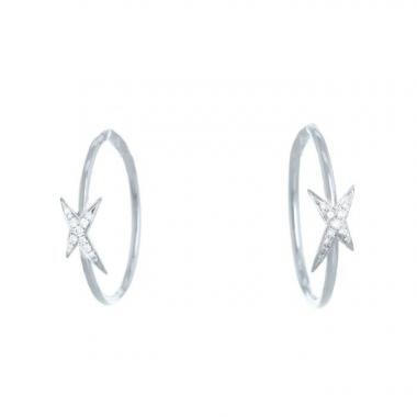 Mauboussin Mes Nuances à Toi hoop earrings in white gold and diamonds