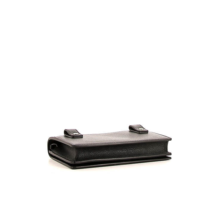 Dior 30 Montaigne clutch-belt in black leather - Detail D5