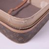 Borsa sport Louis Vuitton in tela monogram marrone e pelle naturale - Detail D4 thumbnail