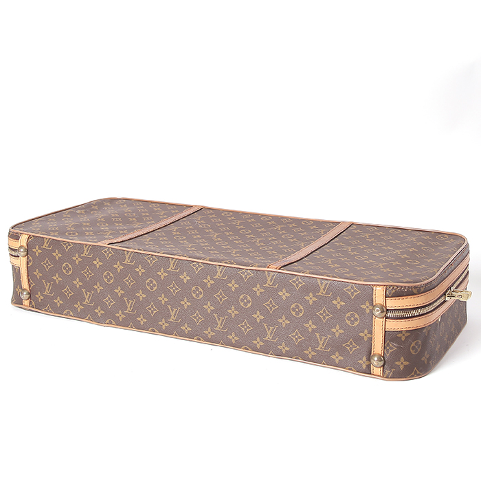 Louis Vuitton sport bag in brown monogram canvas and natural leather - Detail D5