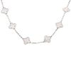 Van Cleef & Arpels Alhambra Vintage Necklace in white gold and mother of pearl - 00pp thumbnail