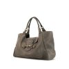 Gucci Mors handbag in grey grained leather - 00pp thumbnail