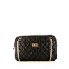 Chanel Camera shoulder bag in black quilted leather - 360 thumbnail