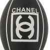 Chanel, Rugby ball, in black and white grained rubber, limited edition, sport accessory, signed, from the 2000's - Detail D1 thumbnail