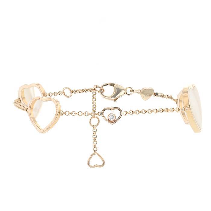 bracelet chopard happy hearts 857482 5001 t16 or