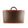 Louis Vuitton Alzer 55 suitcase in brown monogram canvas and brown lozine (vulcanised fibre) - 360 thumbnail