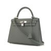 Hermes Kelly 28 cm handbag in grey epsom leather - 00pp thumbnail