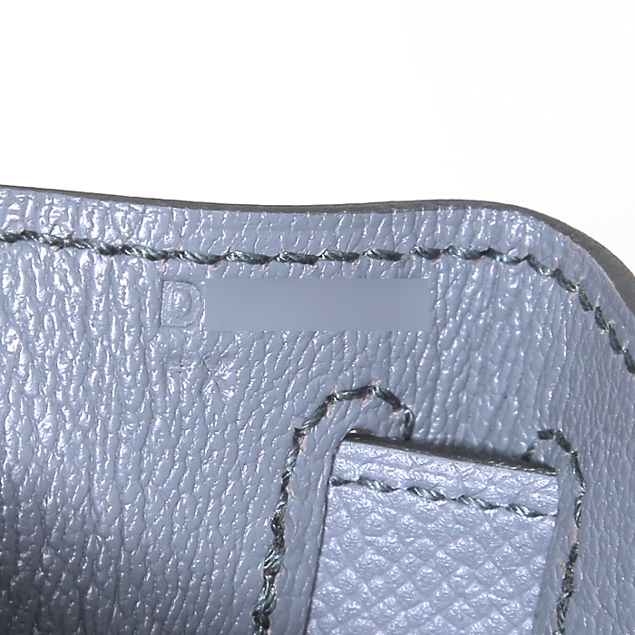 Borsa Hermes Kelly 28 cm in pelle Epsom grigia - Detail D5