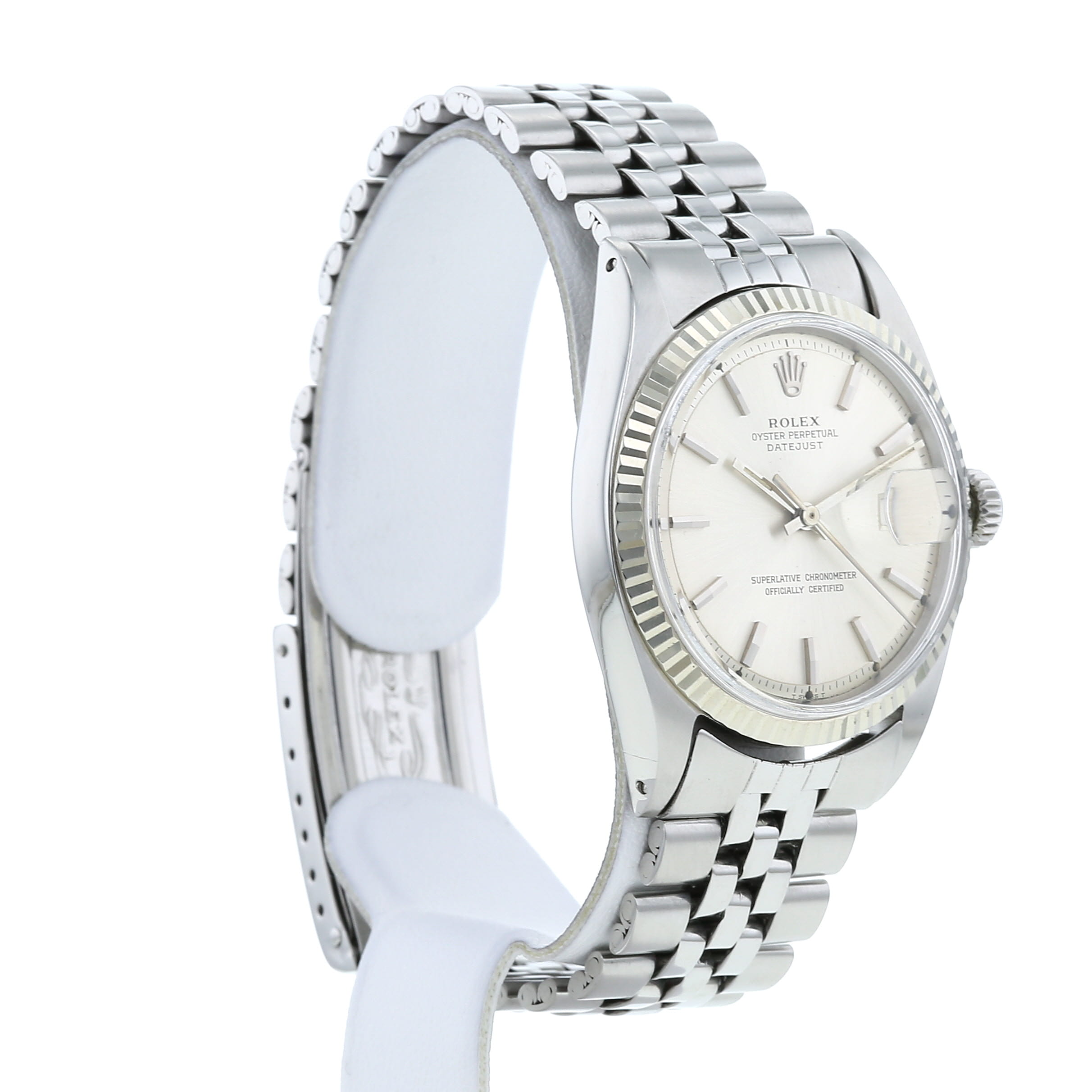 Rolex Datejust watch in stainless steel Ref:  1601 Circa  1977 - Detail D2