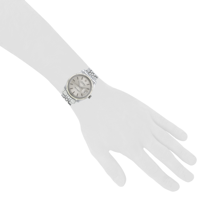 Rolex Datejust watch in stainless steel Ref:  1601 Circa  1972 - Detail D1