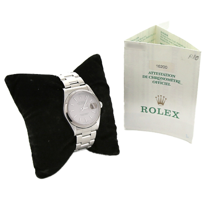 Rolex Datejust watch in stainless steel Ref:  16200 Circa  1999