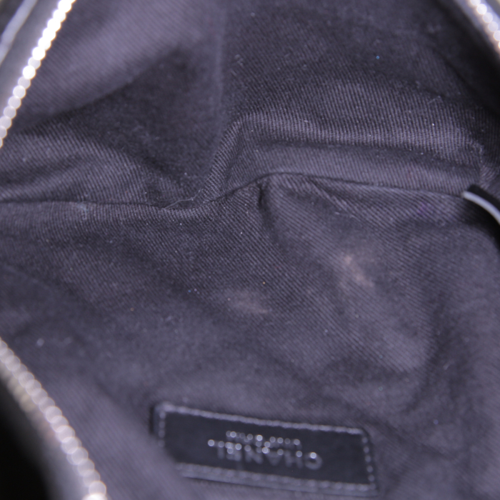 Chanel clutch-belt in black quilted leather - Detail D2