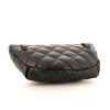 Chanel clutch-belt in black quilted leather - Detail D4 thumbnail
